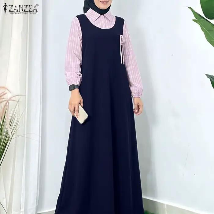 Robe Abaya musulmane ZANZEA pour femmes
