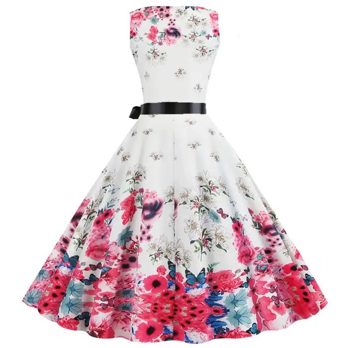 Robes longues de cocktail vintage pour femmes