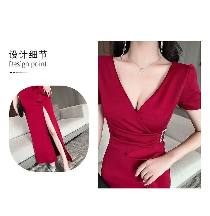 Robe de soirée sexy pour femme en boîte de nuit mince et mince 2025
