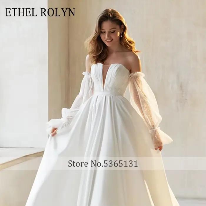 ETHEL ROCircN-Robes de mariée A-Line pour femmes