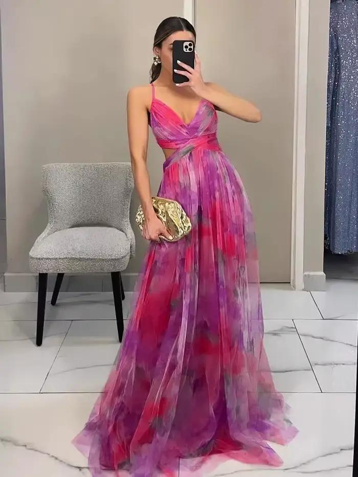 Robe en maille imprimée pour femmes