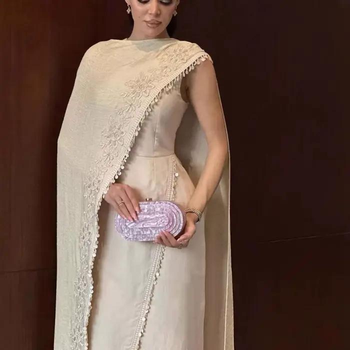 Caftan romantique 2 pièces robe de bal exclusive arabe dubaï femmes