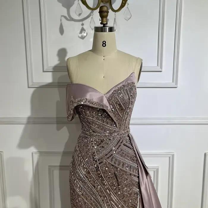 SERENE HILL-robe de soirée perlée