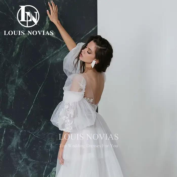 Modis-Robe de mariée A-Line avec chérie envolée