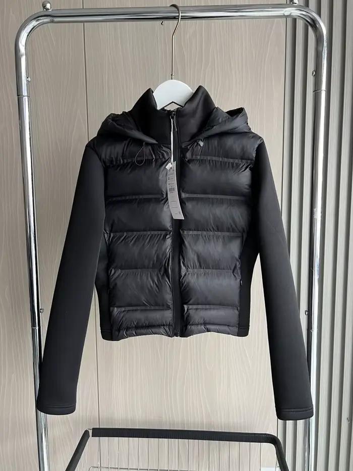2025 hiver nouveauté doudoune chaude légère pour femme avec manches longues et manteau de sport à capuche avec fermeture éclair 4391742