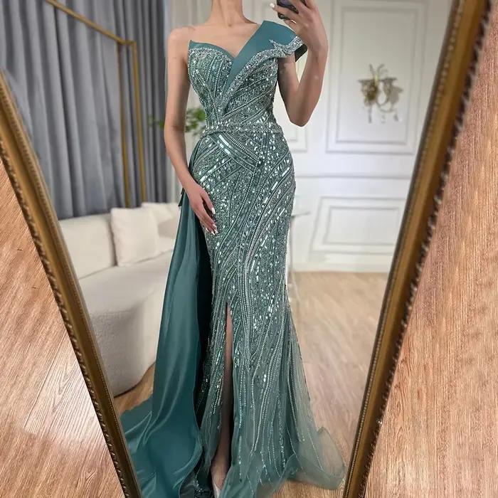 SERENE HILL-robe de soirée perlée
