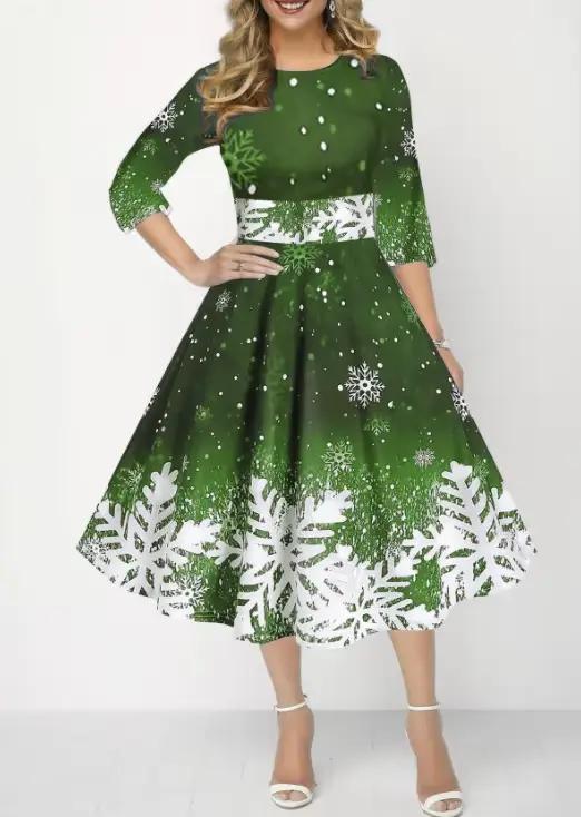 Robes de noël d'hiver pour femmes