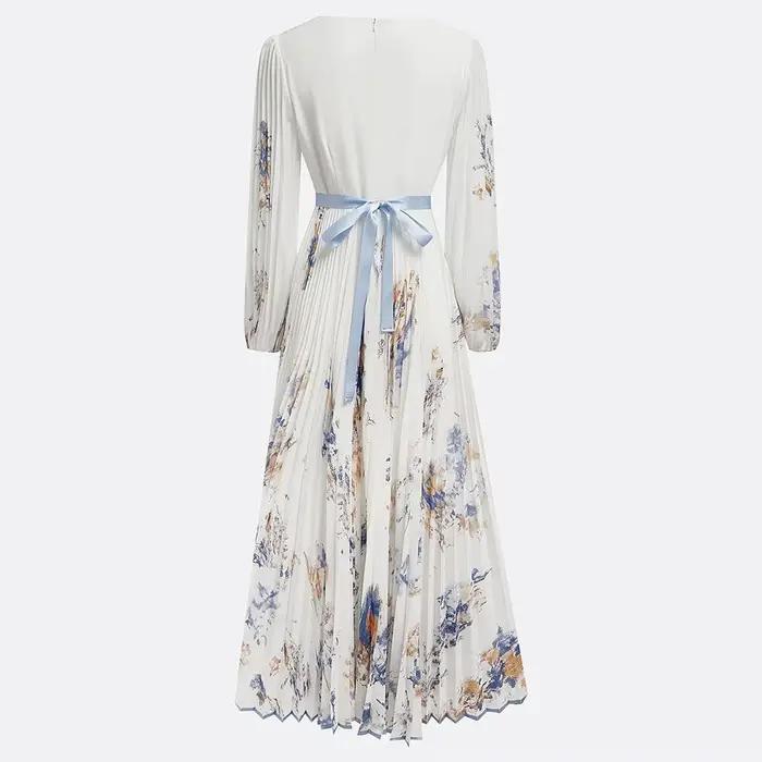 Robe Maxi élégante à manches longues pour femmes