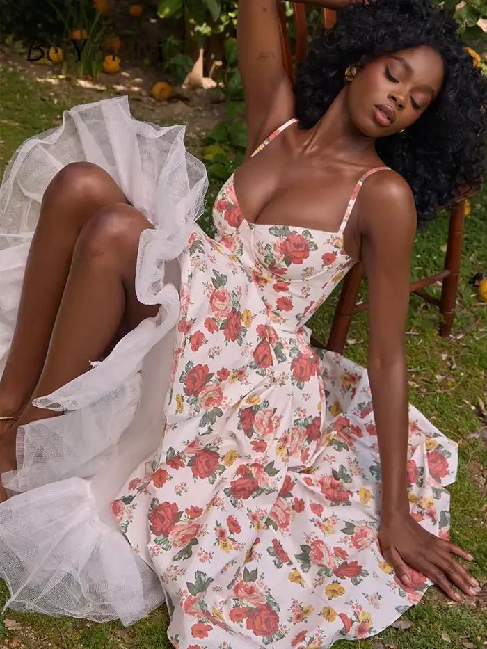 Beiyingni robes de soirée pour femmes 2025 nouvelle mode haut de gamme français Double couche Tutu robe maille mince