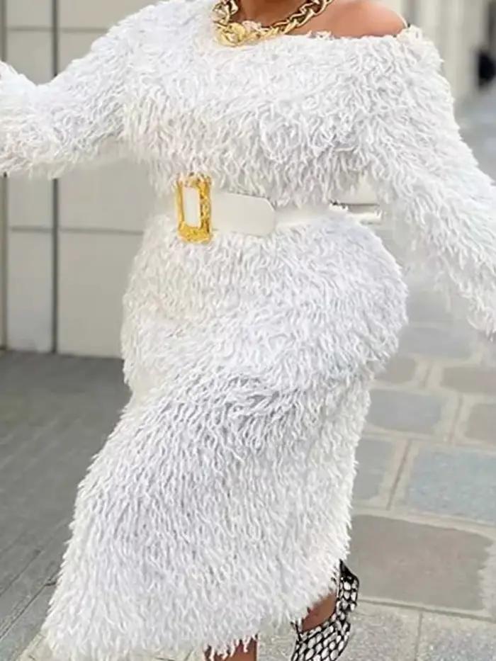 Robe de soirée d'hiver pour femme