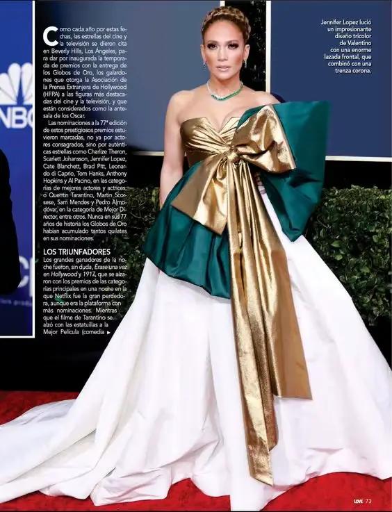 Jennifer Lopez-Robe de soirée formelle pour femme