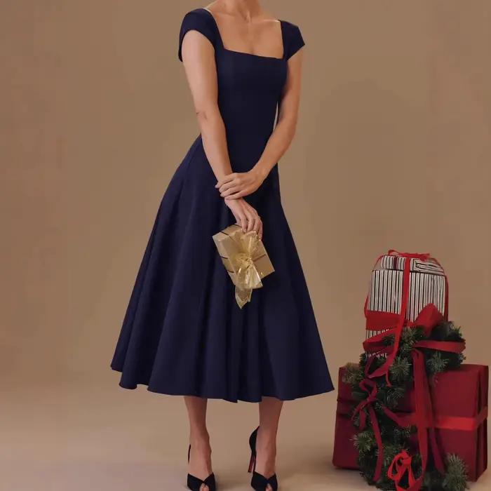 Robe longue élégante de style français