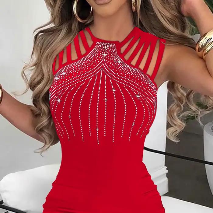 Robe pour femme 2026 avec perles brodées élégantes