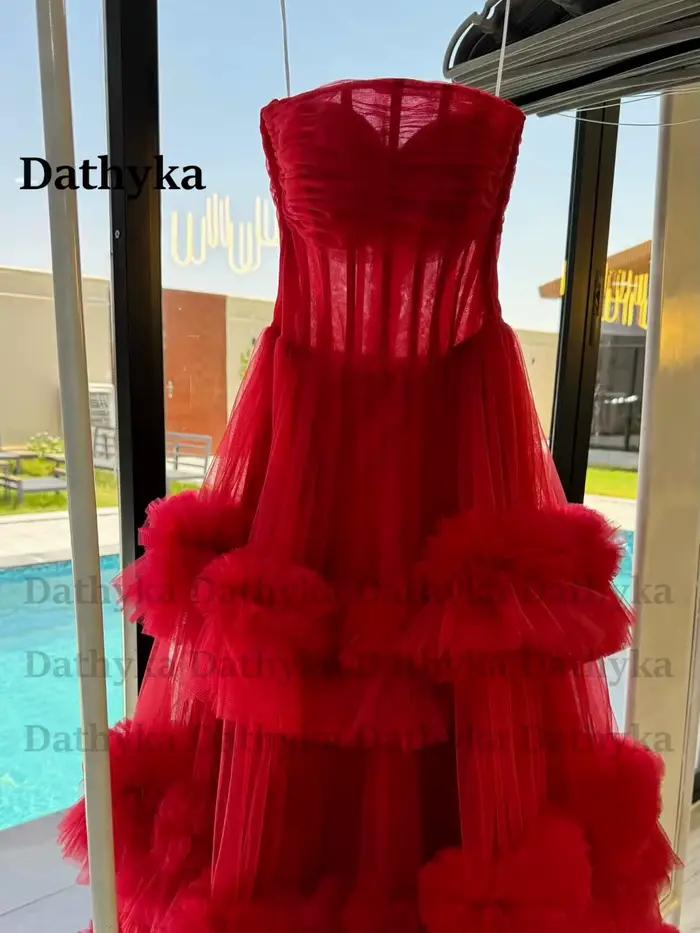 Dathyka – robes de soirée à plusieurs niveaux pour femmes