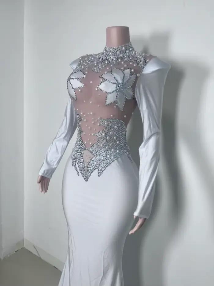 Robe de soirée élégante pour chanteuse