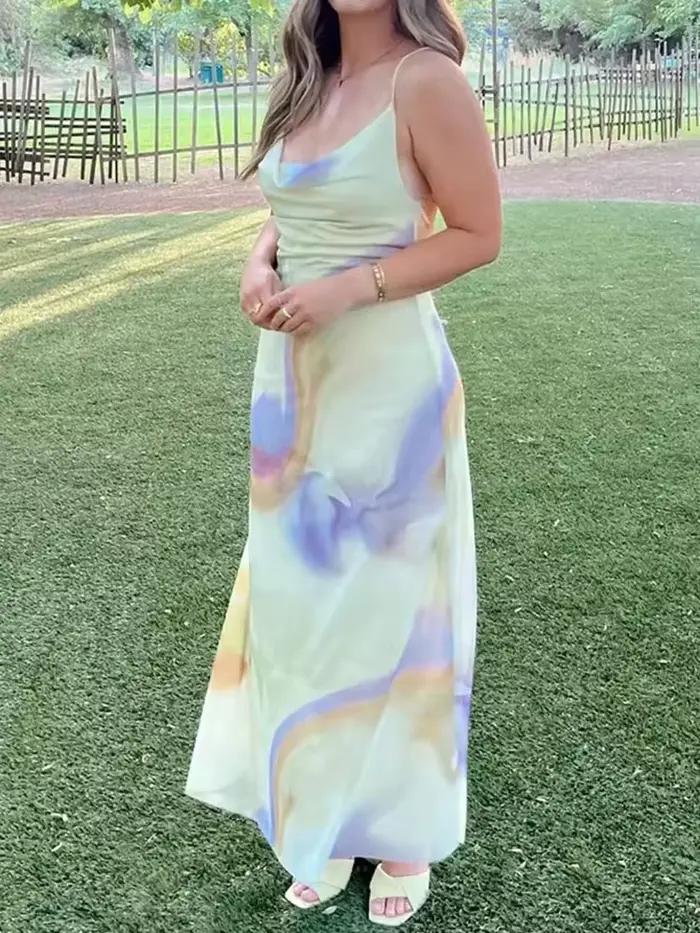 Robe longue élégante HH style léopard