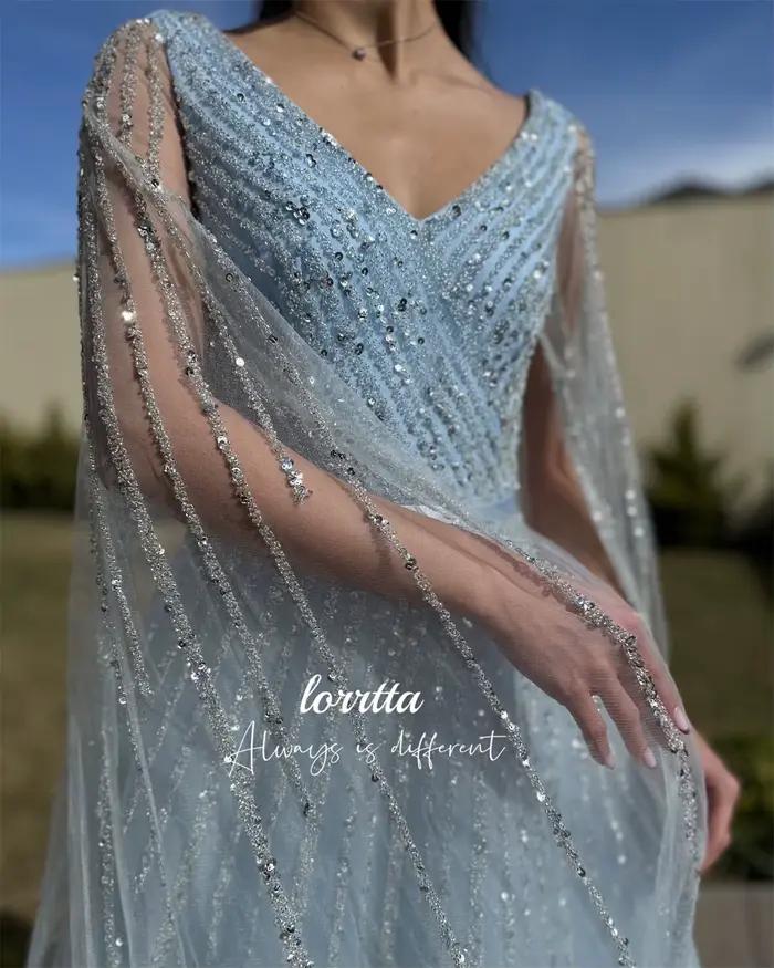 Lorrtta-Robe de soirée en tissu brillant Grace pour femmes