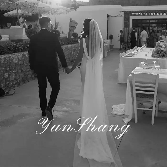 Yunshang-Robe de mariée sirène simple personnalisée