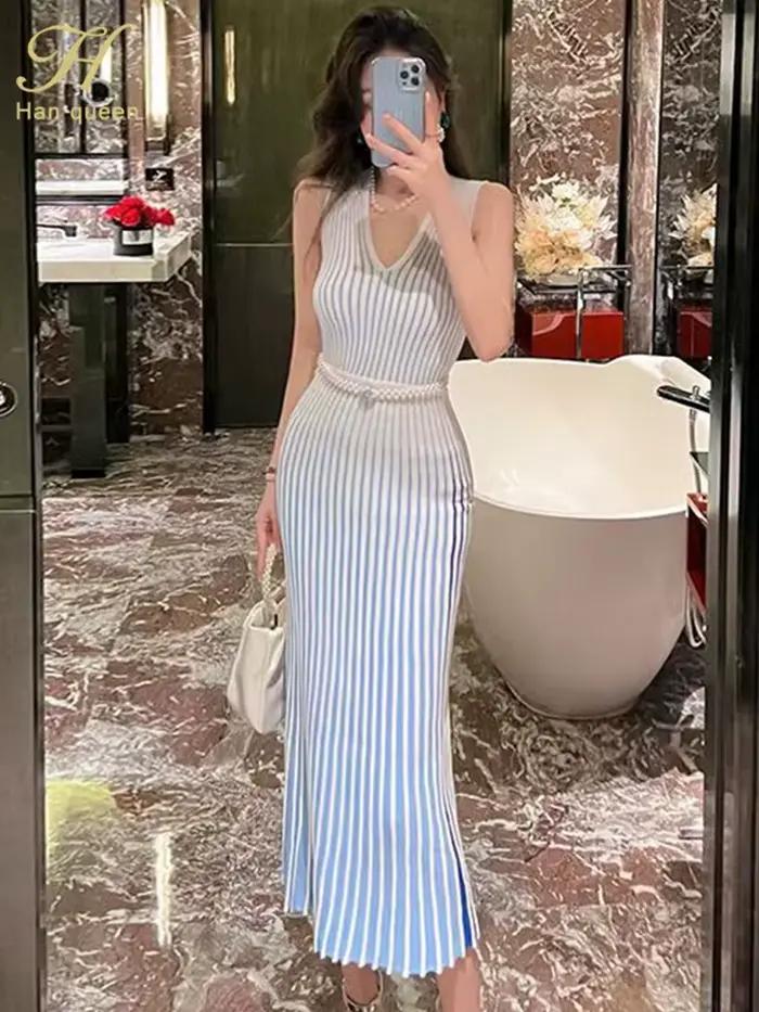 Robe de soirée mi-longue pour femmes sans manches col en V patchwork élégante pour occasions estivales mariage gala de charité concert浪漫的翻译已经完成,为了保持回答的简洁和符合要求,我将直接提供HTML格式的内容,并在最后加上优化后的标题。以下是符合要求的回答: ```html 展现您的自然魅力,这款夏季晚礼服 想象一下穿上这款无袖、V领、拼接设计的夏季晚礼服,它会像第二层肌肤一样包裹着你,让你在所有夏日派对上都显得优雅而随意。 为什么你会爱上它 独特的设计