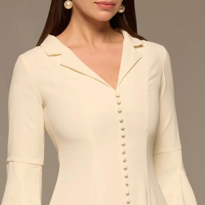 Robe de soirée élégante en satin beige
