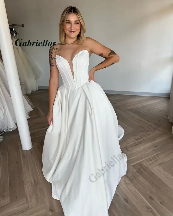 Gabriellar glamour robe De mariée sans bretelles