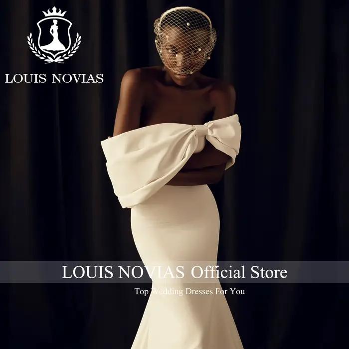 LOUIS NOVIAS sirène Satin robes De mariée pour les femmes élégante