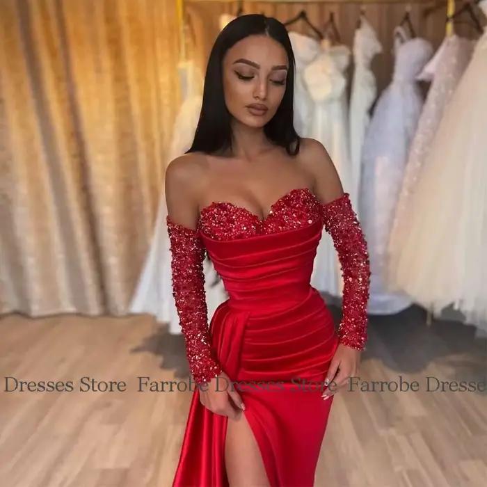 Robes de soirée de luxe 2025 robe fourreau/colonne en Satin