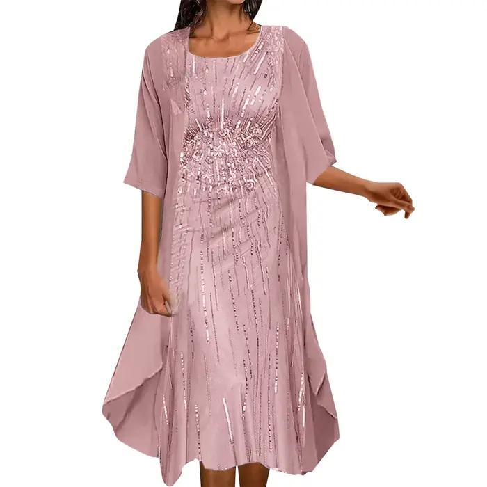 Robe de cocktail longue élégante pour femme