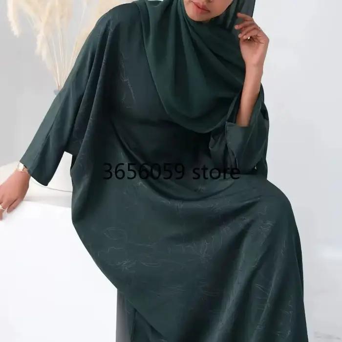 Femmes Abayas 2026 Eid Ramadan Abaya dubaï luxe Caftan Marocain Femme robes en Satin vêtements musulmans Kebaya