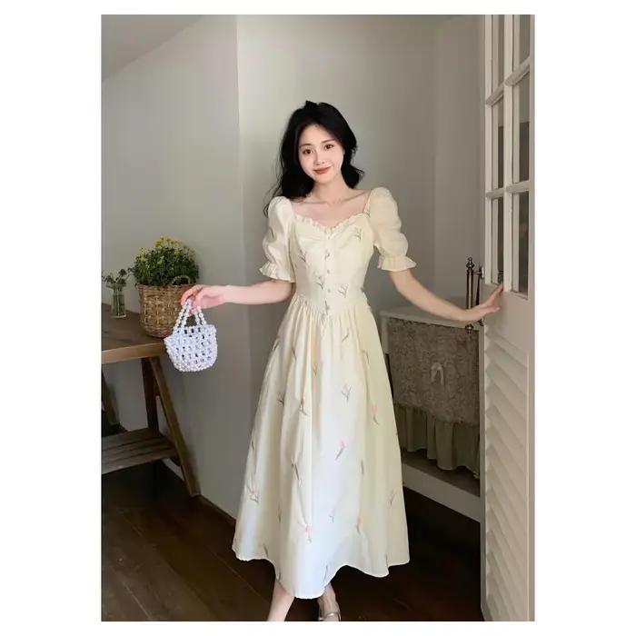 Robe longue à imprimé Floral pour femmes