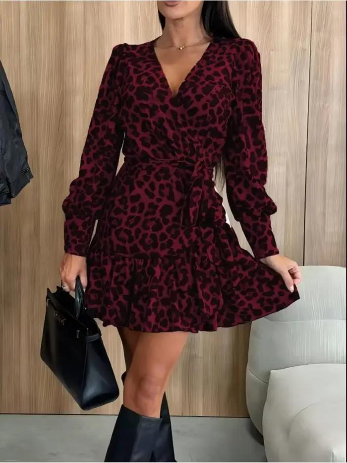 Robes imprimées léopard pour femmes