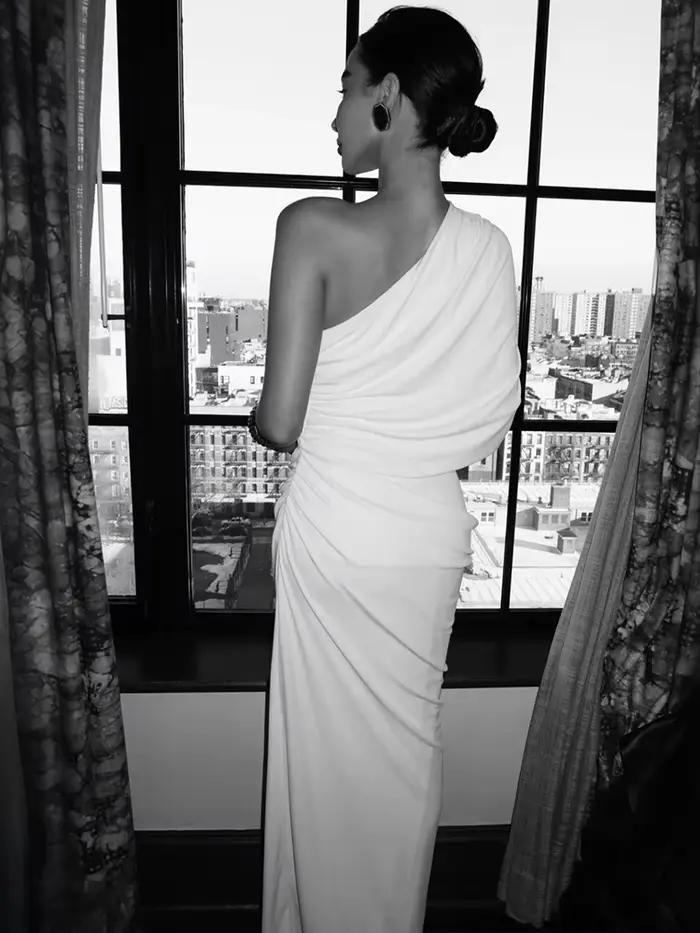Robe longue sexy Kliou pour femme