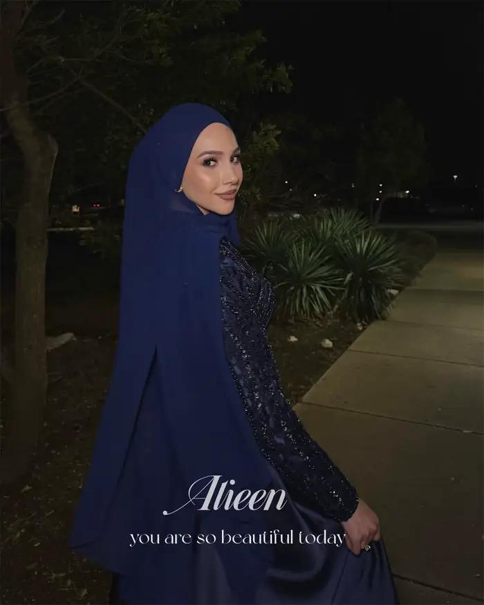 Aileen robes musulmanes Gala manches longues