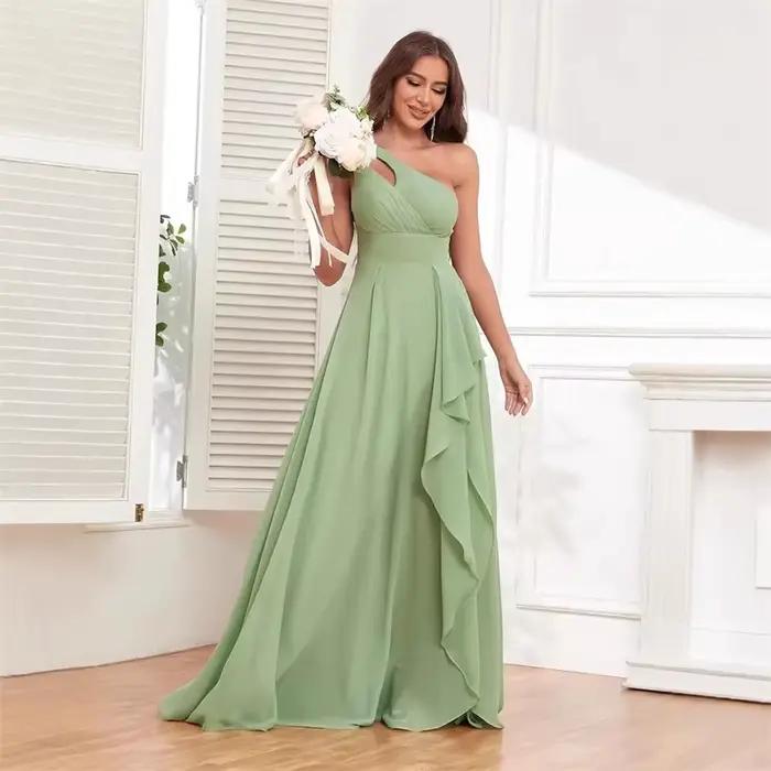 Robes de demoiselle d'honneur en mousseline de soie