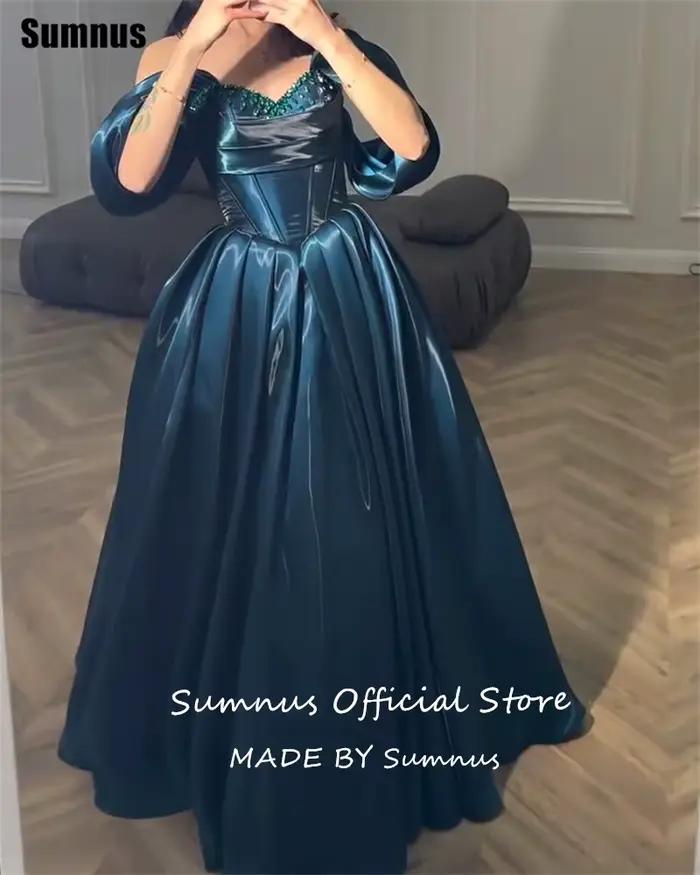 Robes de soirée Sumnus Princess coupe trapèze pour femmes