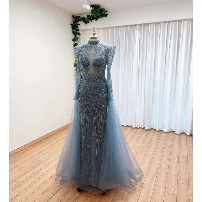 Robe de Soirée Musulmane Élégante pour Femme 2026 – Luxe Dubaï