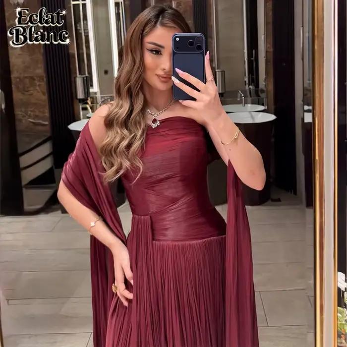 Robe de soirée ECLAT bordeaux