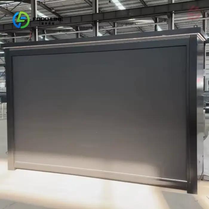 Îlot de cuisine extérieur personnalisé avec évier et rangement en alliage d'aluminium, léger, durable et parfait pour les espaces de cuisson