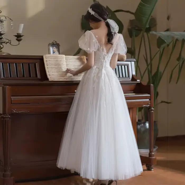 Robe de mariée légère française