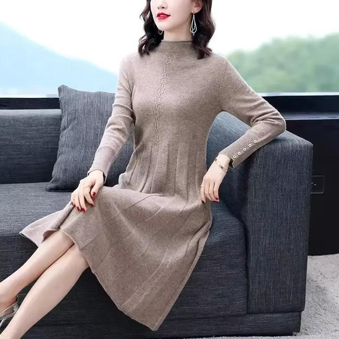 Robe manteau tricotée pour femmes