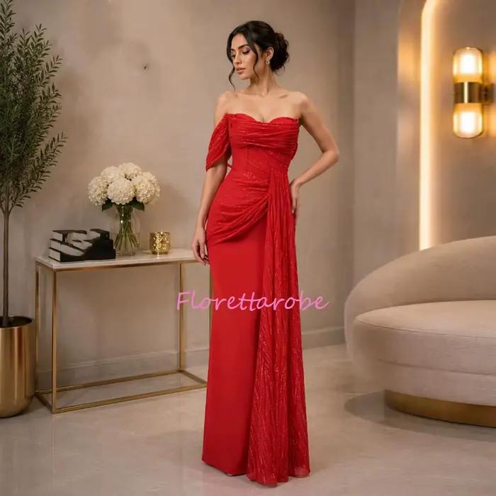 Robe de soirée droite à sequins