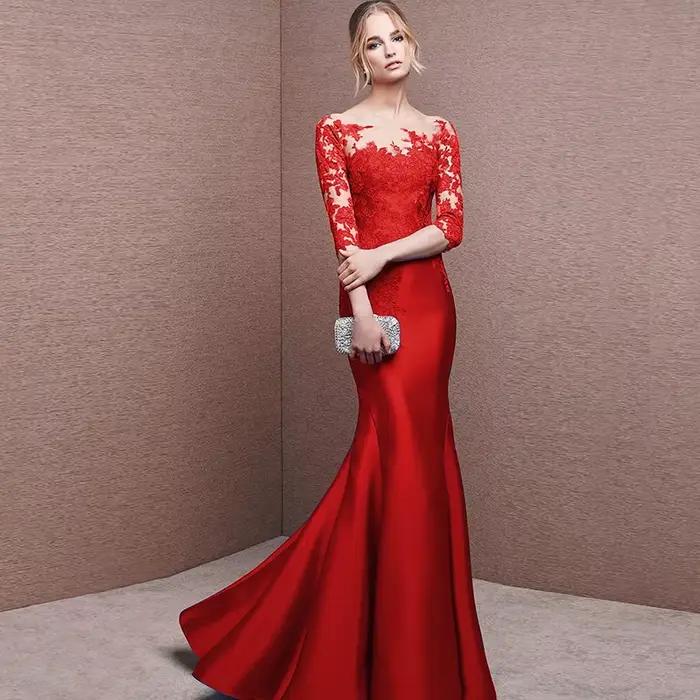 Robes de célébrité bleu royal pour femmes