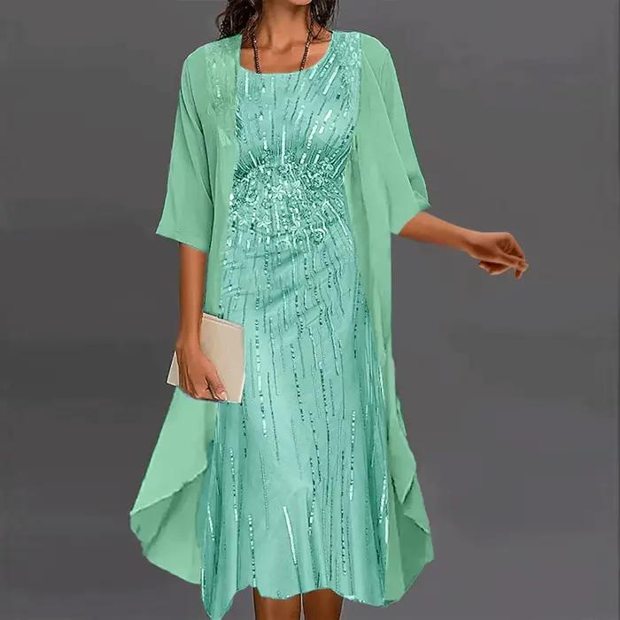 Robe de cocktail longue élégante pour femme