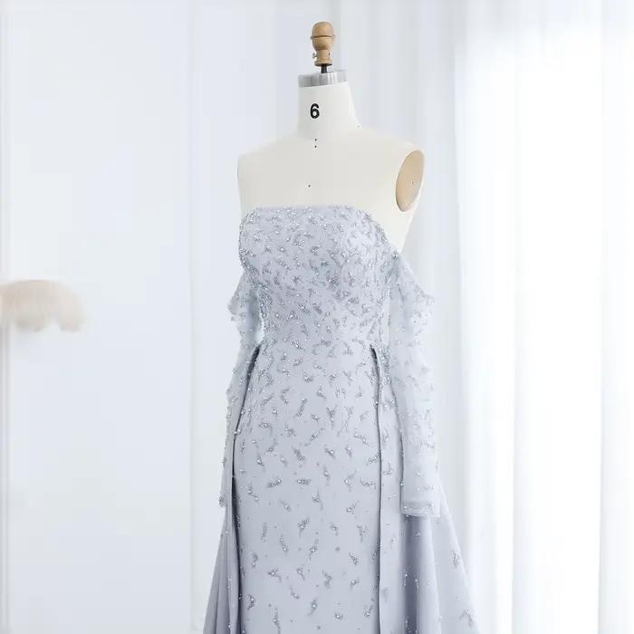 Sharon Said-Robe de Soirée Luxueuse et Élégante avec Surjupe
