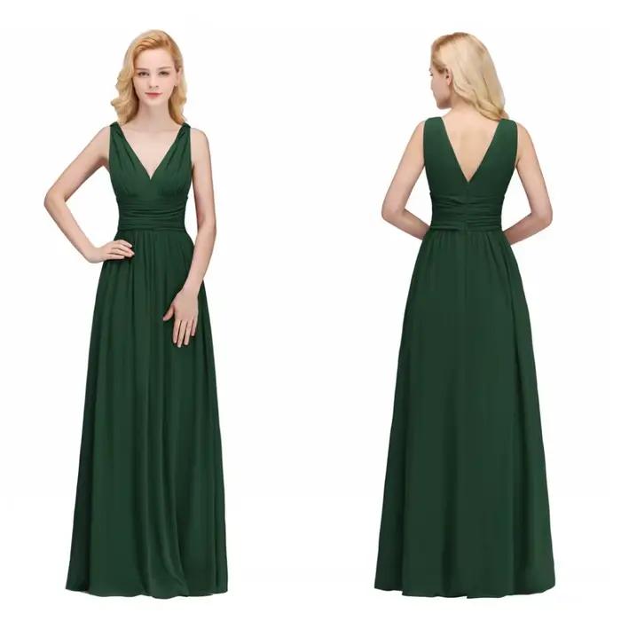 Robe de Soirée Longue en Fibre de Mousseline de Soie