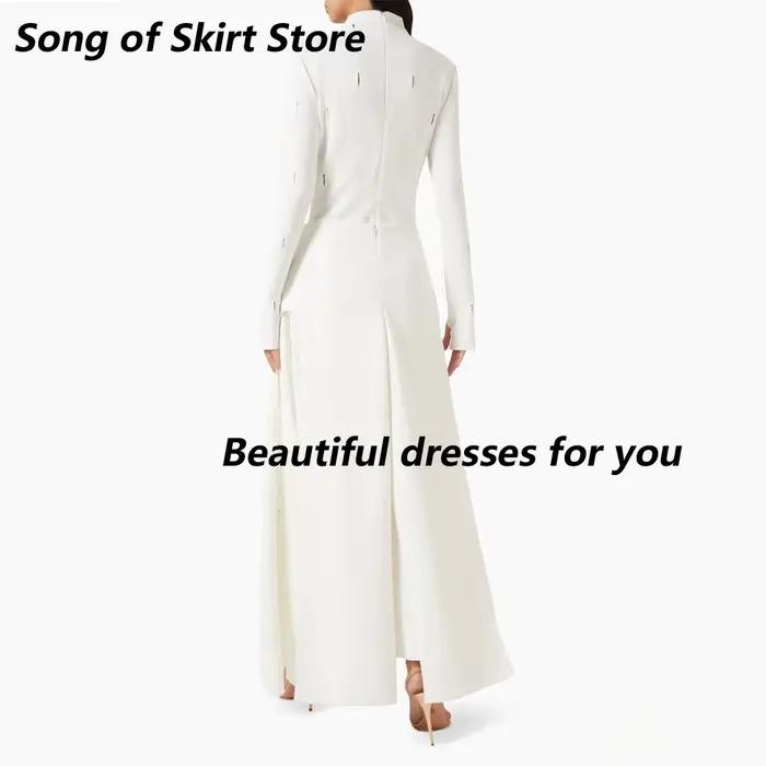 Robe de soirée blanche élégante