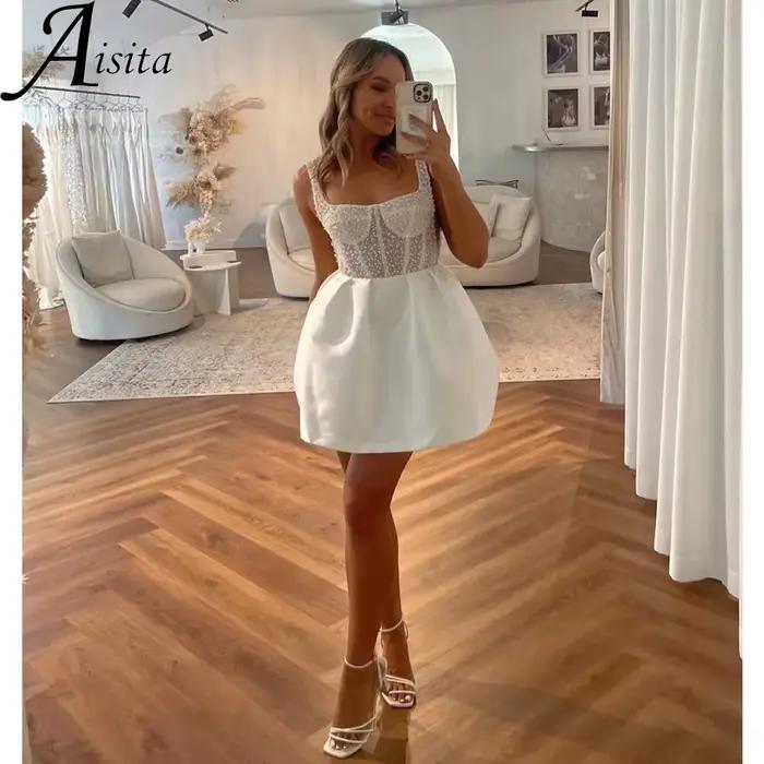 Robe de Mariée Courte Personnalisée