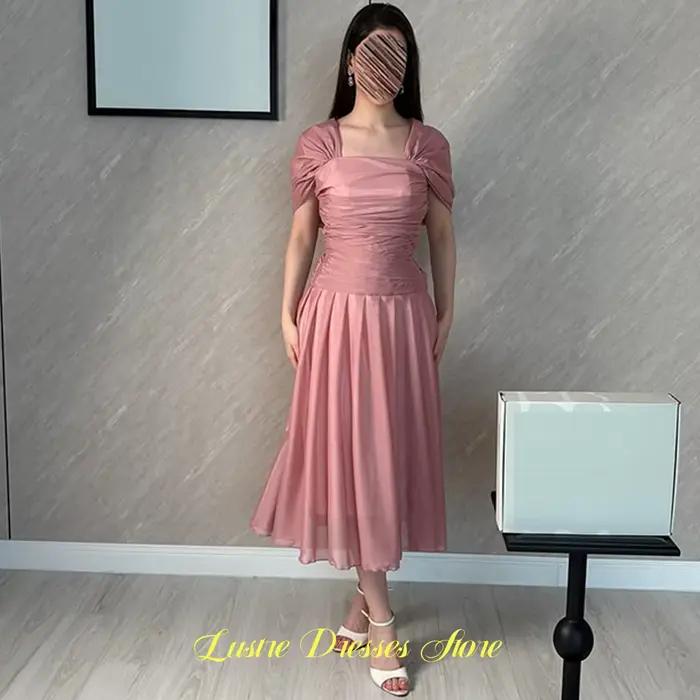 Robe de soirée simple en organza