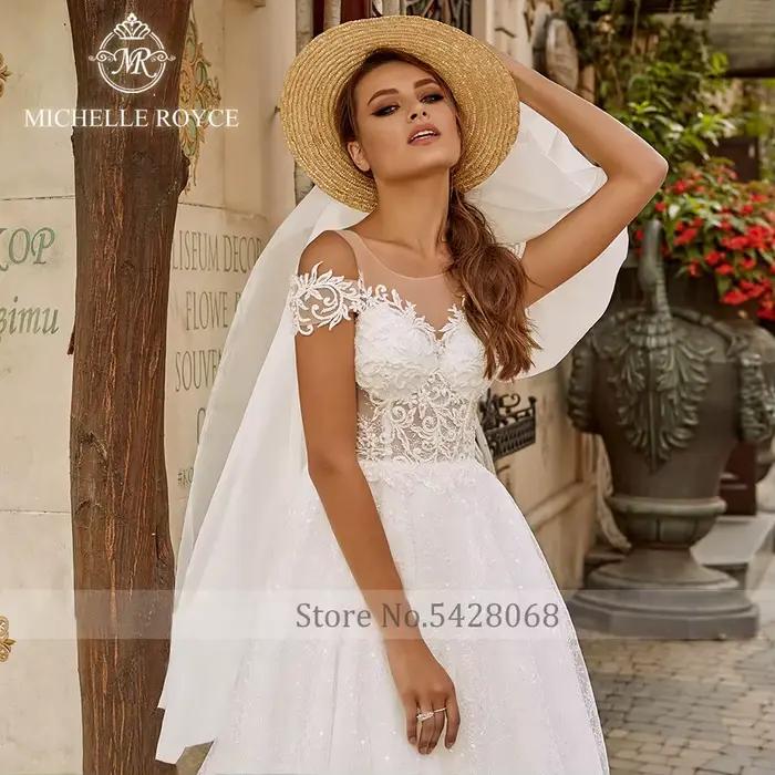 Michelle Royce-Robes de mariée A-ligne pour femmes