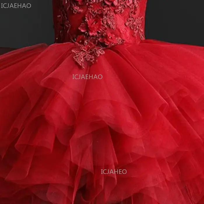 Robe de demoiselle d'honneur rouge